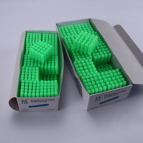Plastic expansion tube conjoined rubber plug boxed rubber screws wholesale Earth brand bulk expansion plug M6M8