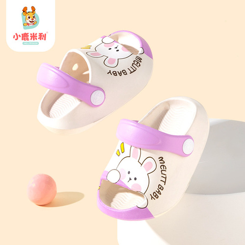 Summer children's shoes, cartoon cute sandals, baby hole shoes, wholesale children's and children's indoor and outdoor wear-resistant breathable slippers