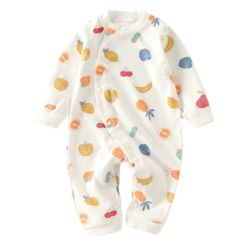 Оптовые детские комбинезоны весна и осень хлопковая одежда для скалолазания с длинными рукавами От 0 до 2 лет пижамы детская одежда ха осенняя одежда