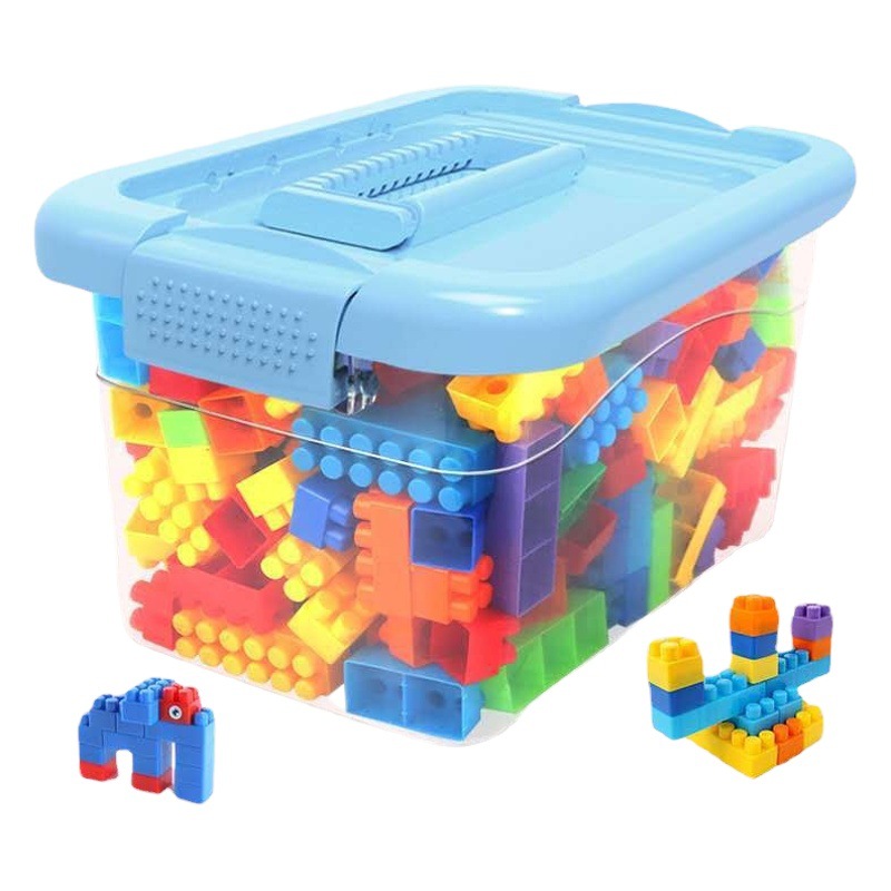 Bloques de construcción de plástico para niños rompecabezas Montaje e inserción de juguetes educativos partículas grandes bebé desarrollo de inteligencia cerebro