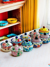 创意小盖碗炖盅出口韩国高颜值陶瓷带盖甜品碗家用蒸蛋羹碗