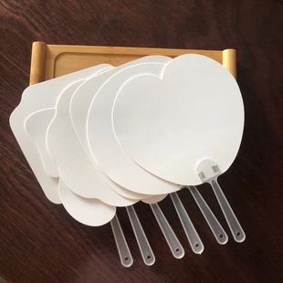 Painted Fan DIY Homemade Handmade Children's Blank Painted Fan Activity Gift Giving Children's Handmade Gift Factory Straight