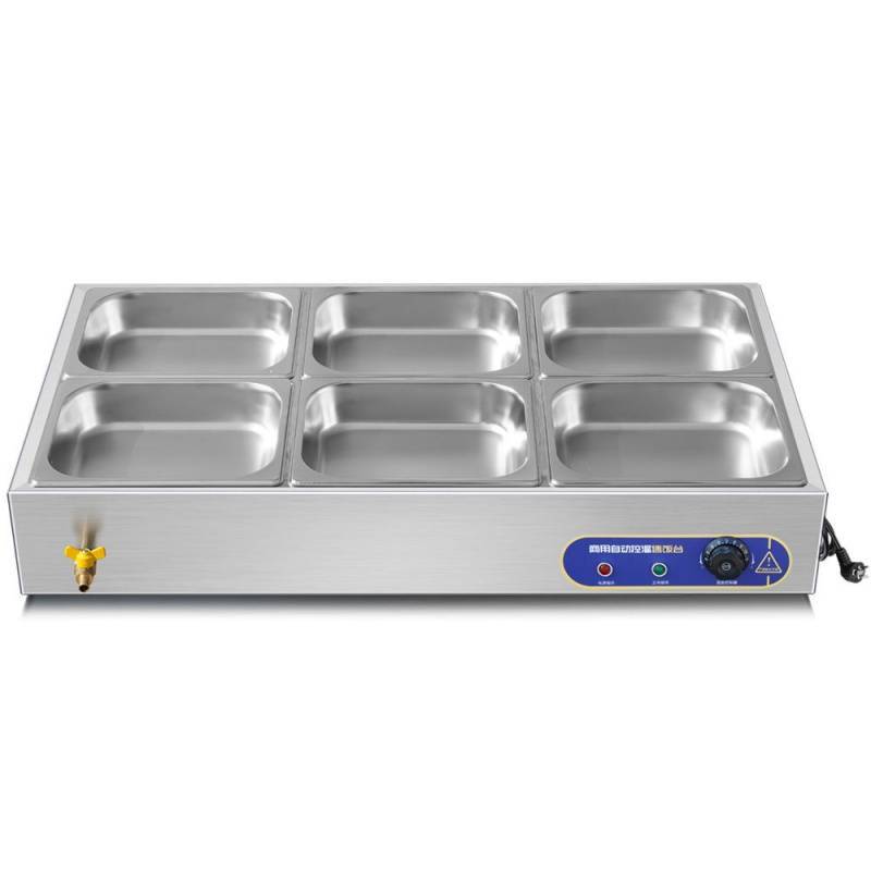 快餐保温台商用低浅型台式电加热不锈钢保温熟食卤肉热卤小碗批发