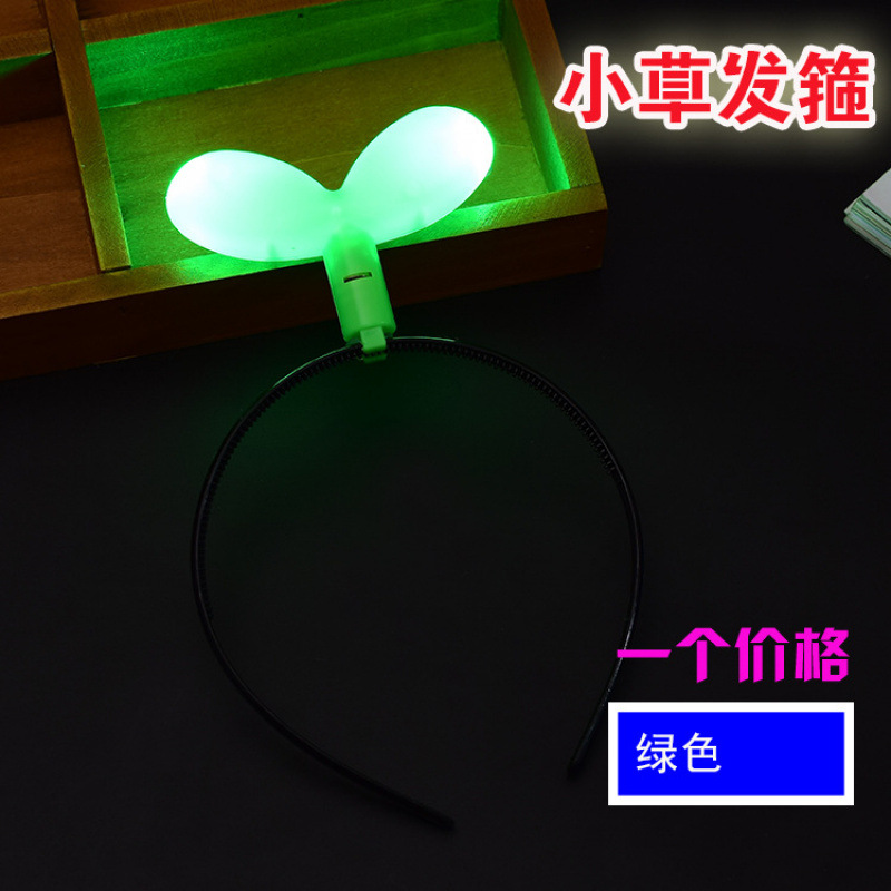 Concierto de apoyo accesorios luminosos toque de cabeza corn de ciervo corn de buey corn de cabello bandas de lámpara orejas de conejo corona al por mayor