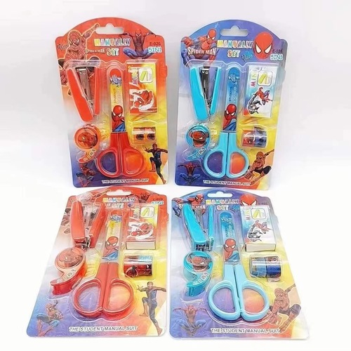 New Sanrio children's gifts student stationery set school supplies scissors stapler tape sticker set