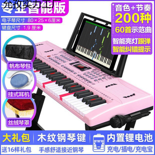 Rechargeable Smart Key Multi-Function Electronic Keyboard for Beginners, Adults and Children, Entry-Level Kindergarten Teacher Small Piano Toy