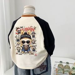 儿童拉布布衣服t恤纯棉2025新款男童宝宝卡通洋气长袖打底衫上衣