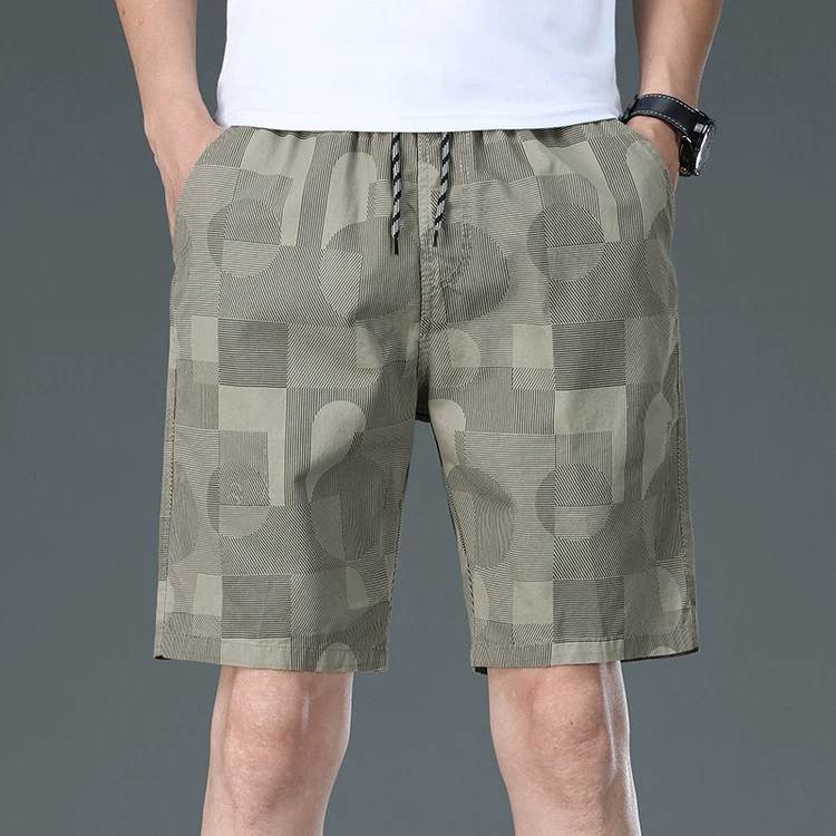 2025 новых летних хлопковых пляжных шорт для мужчин, тонкие, повседневные, основная акция