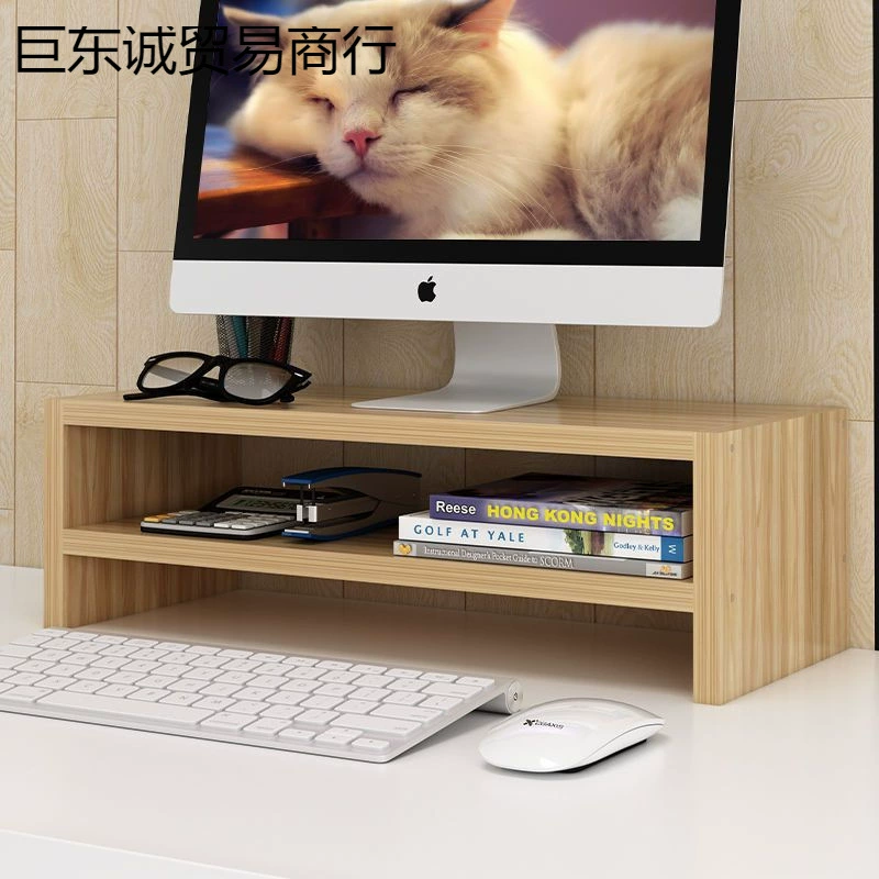 Полка для монитора компьютера, офисная настольная клавиатура, стеллаж для хранения, кронштейн для поддержки шеи