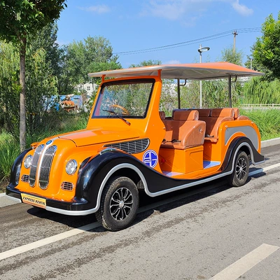 Xinda Road Park Community Electric Shuttle Bus Factory Winery Shuttle Bus 11-Seat Scenic Area Tourist Old Car Sightseeing Vehicle (Elektrikli qolf avtomobilləri) - 8-seats-prepaid