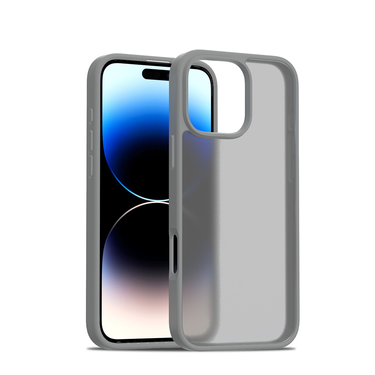 Venta caliente transfronteriza Apple iPhone16Pro sensación de piel dos en uno carcasa anti-caída 2.0 cubierta protectora gruesa anti-caída 16E