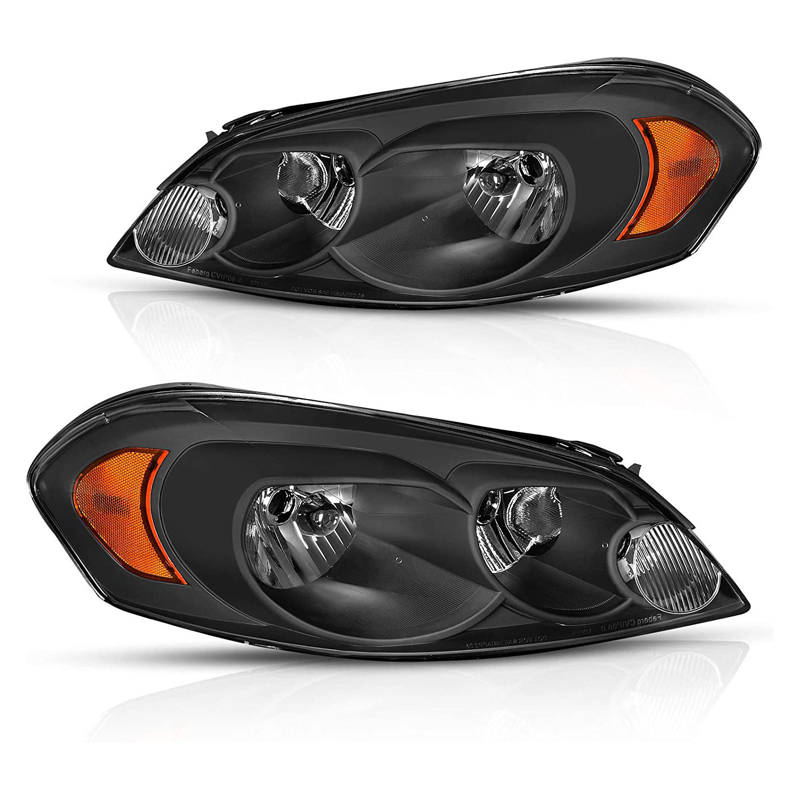 Aplicable a Chevrolet 06 - 13 Impala faro semieconjunto de halógeno original faro negro