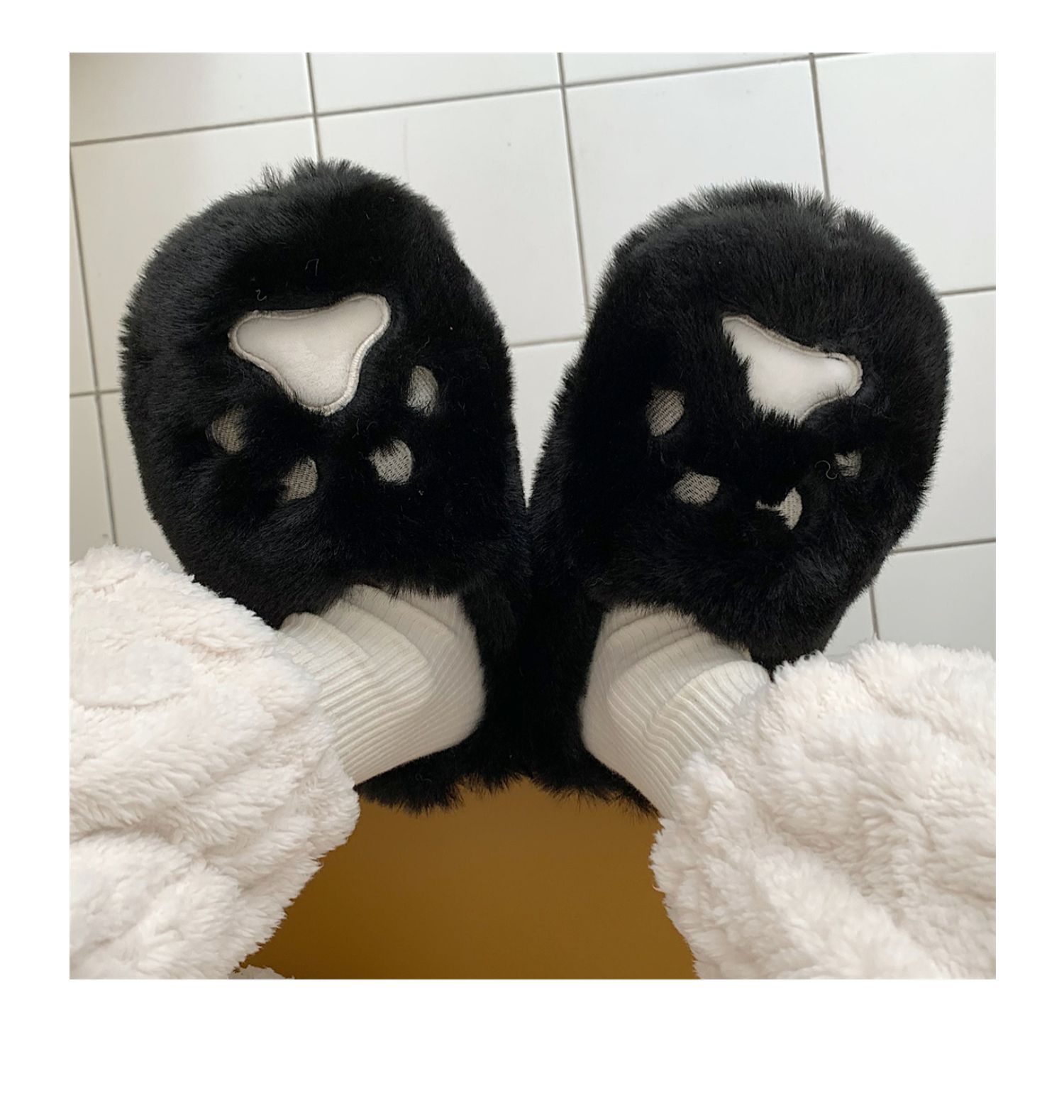 Women's Fashion Cat's Paw Round Toe Cotton Slippers display picture 17
