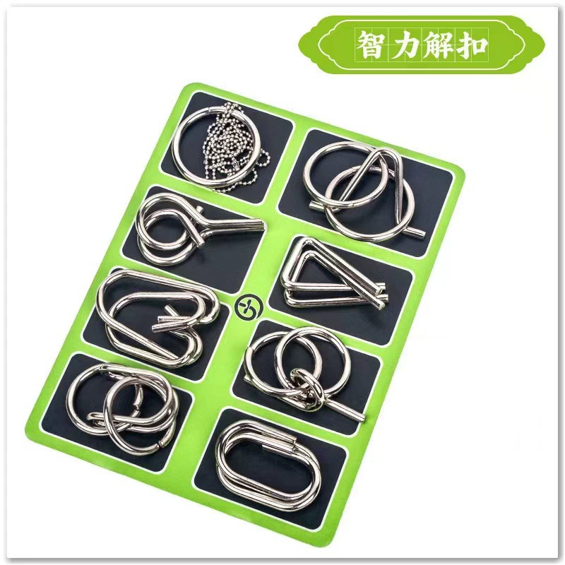 Intellectual toy, brainteaser for students, 24 pieces, full set