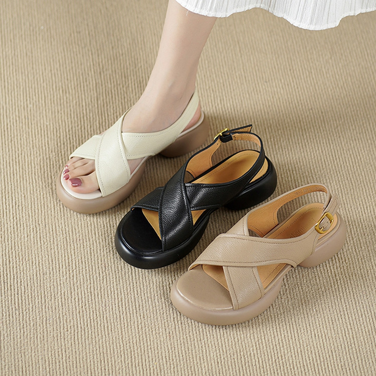 Comfortable summer casual sandals platform open toe