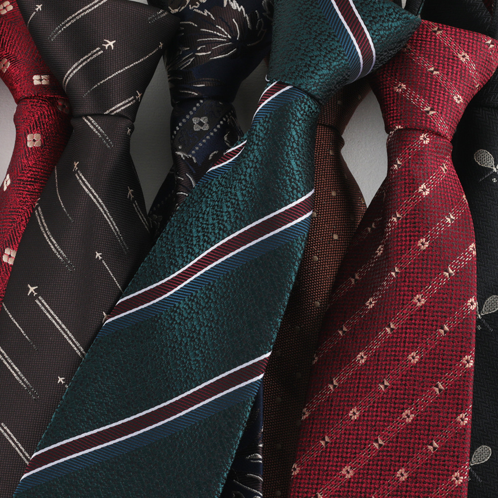 Lazy Tie Men's Business Dress Wedding Shirt Zipper Knot-Free Navy Blue Wine Red Easy to Pull Men