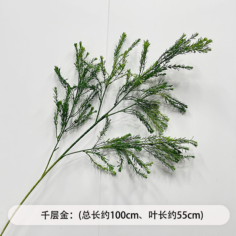 芦荀草绿植花龙须草假花白绿森系婚庆装饰自然风背景插花路引|undefined