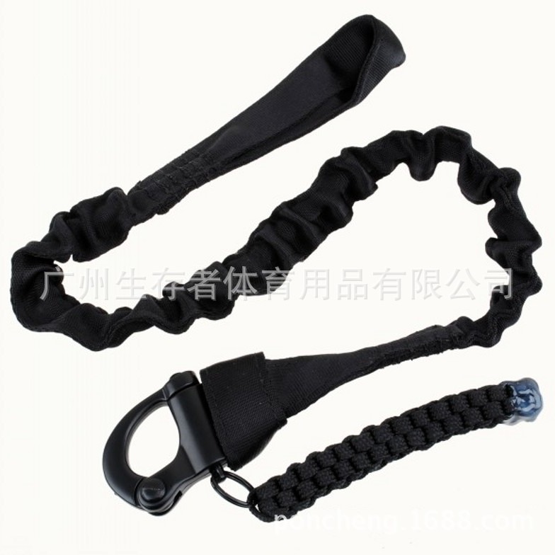 Superviviente directo de fábrica al aire libre CS pistola cuerda táctica misión cuerda elástica cuerda de seguridad cuerda de perro táctico