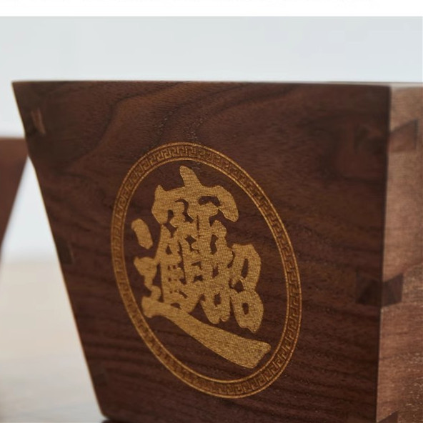 Escritorio de madera maciza misceláneas tesoro afortunado diario oro arroz cubo estilo antiguo decoración tienda Lucky caja almacenamiento