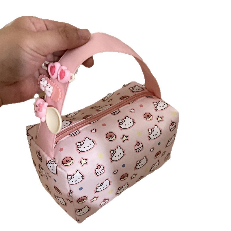 化粧品バッグコレクション猫便利な化粧品バッグ旅行トイレタリー収納袋立体ハンドバッグ大容量|undefined