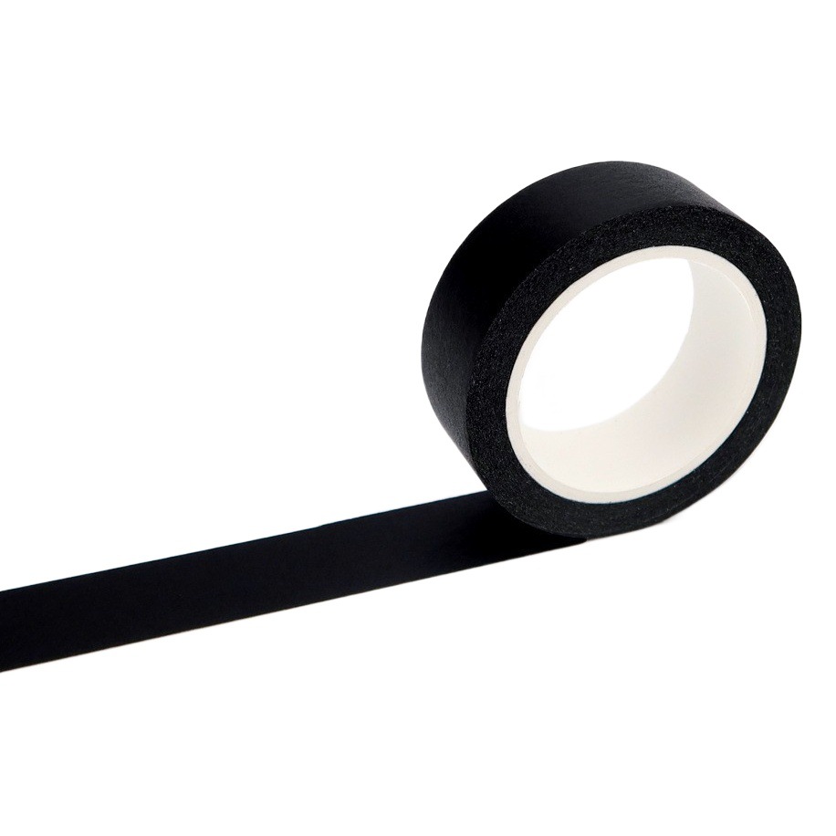 Cinta de papel de color sólido DIY cinta en blanco y negro mano lágrima y papel cuenta de la mano material hecho a mano decoración de arte Etiqueta de papel de embalaje