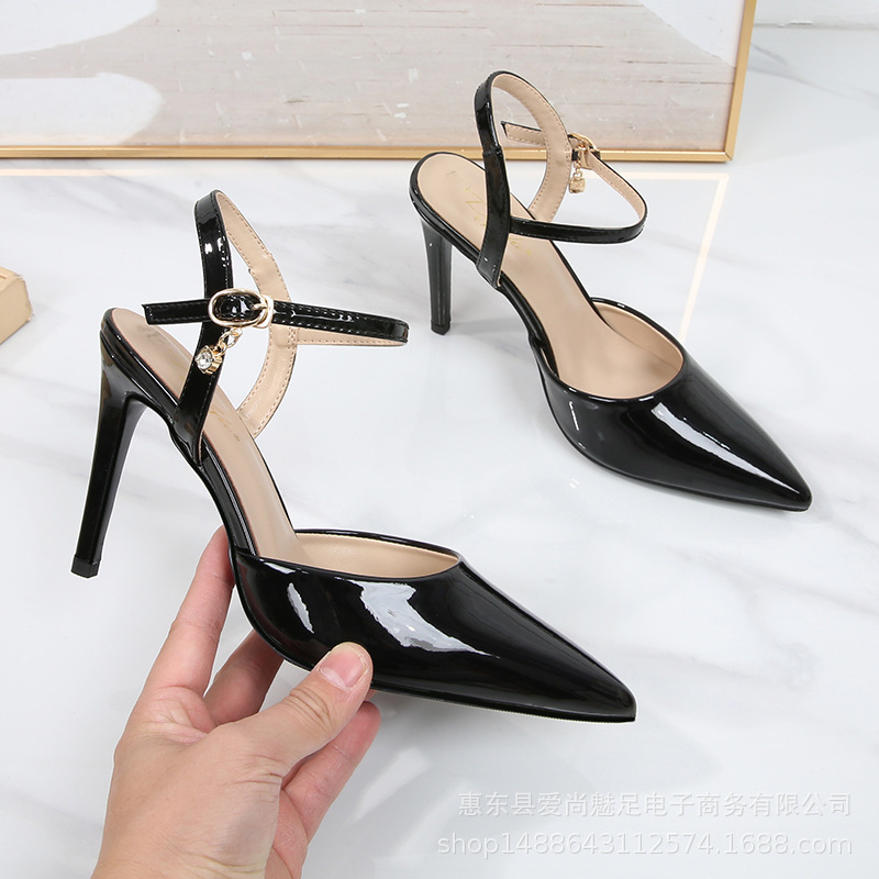 C2 New Leather High Heels Stiletto Heel Nude Women's Shoes 579cm Large Size 41 Small Size 31 Shallow Mouth C2 New Leather High Heels Stiletto Heel Nude Women's Shoes 579cm Large Size 41 Small Size 31 Shallow Mouth