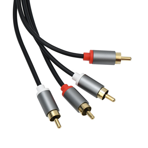 Double Lotus two-to-two audio cable 2RCA to 2RCA connecting cable TV audio cable AV audio and video cable