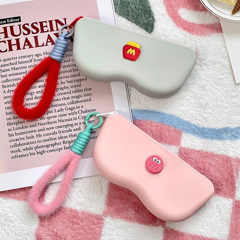 New Glasses Storage Bag, Portable Women's Sunglasses Protection Bag, Dustproof, Cute Cartoon Portable Silicone Sunglasses Storage Bag New Glasses Storage Bag, Portable Women's Sunglasses Protection Bag, Dustproof, Cute Cartoon Portable Silicone Sunglasses Storage Bag