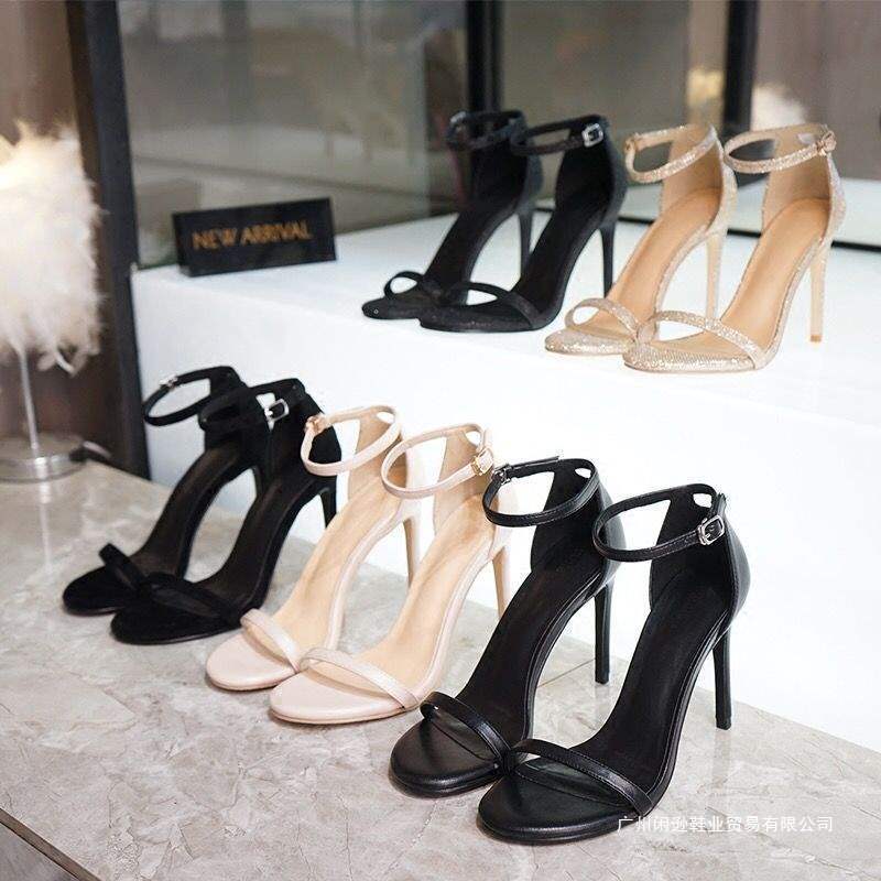【3198 Returning Customers】Fashion White Ankle Strap Sandals 2025 New Summer Versatile High Heels Thin