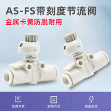 AS-FS系列带刻度节流阀 AS1002 2002FS-04-06速度控制阀刻度表