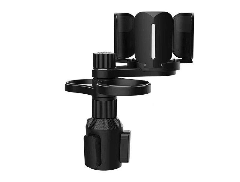 Car-Mounted Dual-Hole Water Cup Holder for Beverages, Cola Thermos Cup Storage Rack, One-To-Two Adjustable Storage Compartment