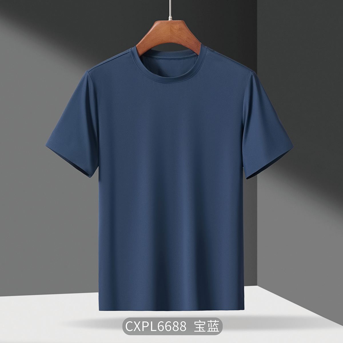 Шелковая летняя модная трендовая элитная футболка, короткий рукав, изысканный стиль, круглый воротник