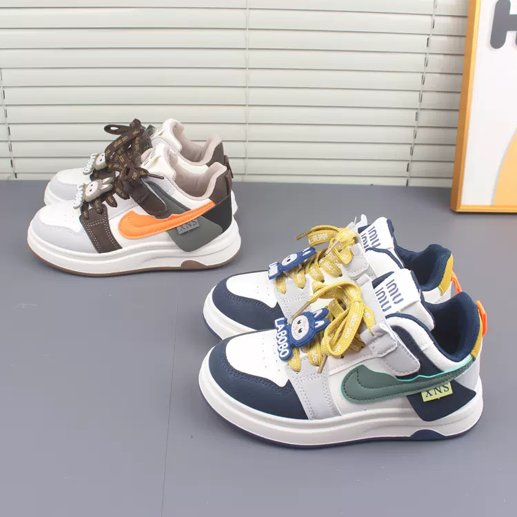 儿童板鞋2025春秋新款时尚女童鞋子防滑男童运动鞋低帮运动休闲鞋