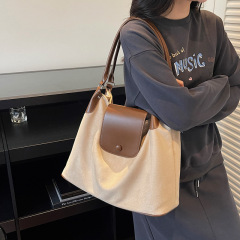 斜挎手机包包女式2025新款高级感复古麂皮绒外出手拎包时尚单肩包