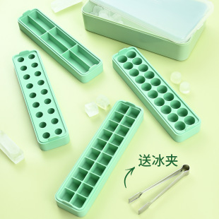 Creative Ice Cube Silicone Ice Box Food Grade Silicone Ice Cube with Lid Creative Homemade Ice Cube Mold Ice Ball Food Supplemental