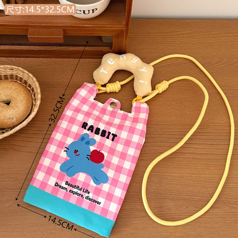 腾亿原创可爱卡通手机包可悬挂侧肩包小物品收纳包创意便携手提包|undefined