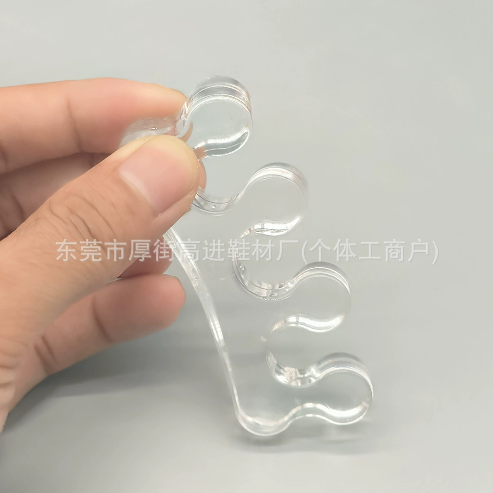 Silicone three-hole toe splitter toe splitter toe separator manicure makeup correction overlapping toe deformity night thumb corrector
