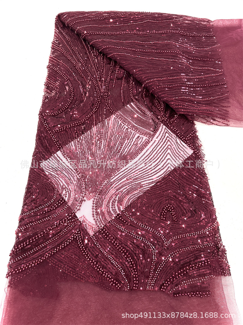 Tejido bordado de sequillas, tela bordada tridimensional, tela bordada de sequillas, tela bordada de sequillas, tela bordada de sequillas, stock transfronterizo image 8