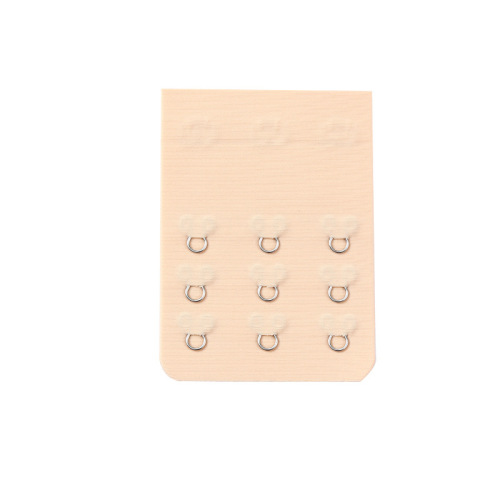 Three rows and three buttons nylon seamless extended bra buckle stainless steel buckle underwear adjustable bra back buckle