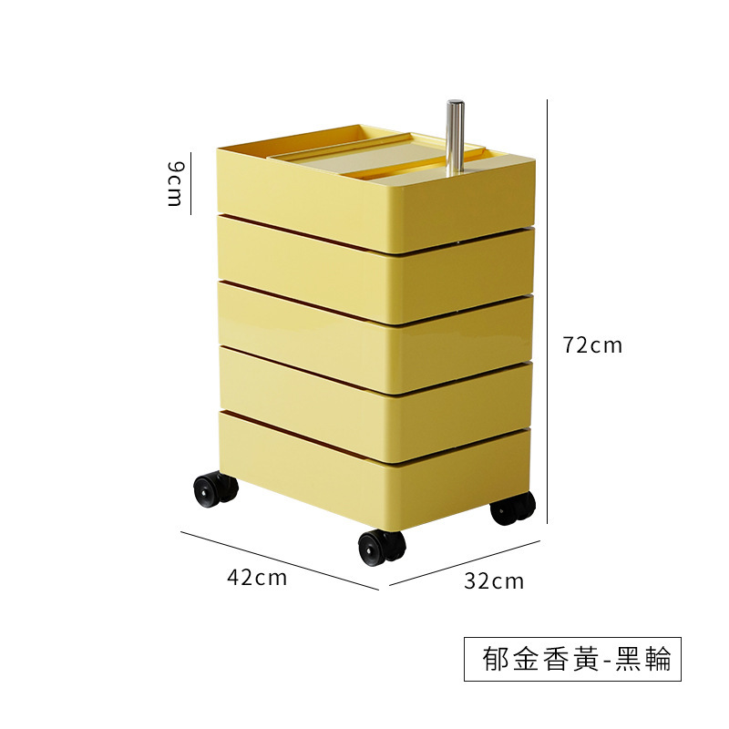 回転収納キャビネット移動可能ベッドサイドキャビネットinsサイドキャビネットシンプル北欧ロッカーネット赤化粧品収納キャビネット
