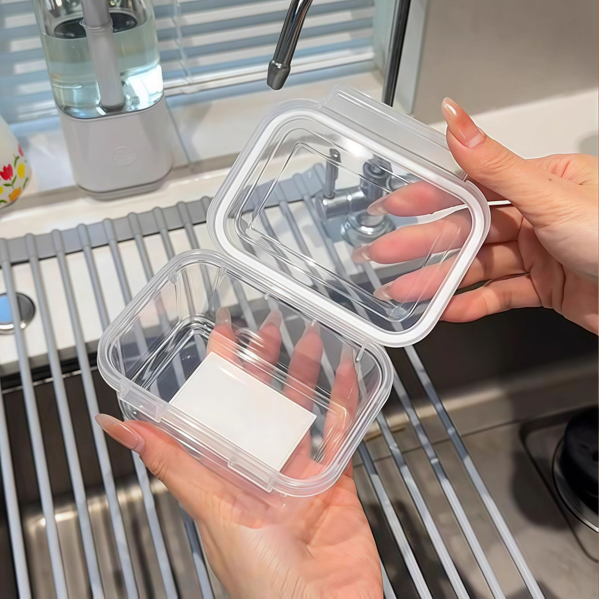 Caja de almacenamiento de alimentos, caja de almacenamiento fresco de grado alimenticio, caja pequeña, caja de envasado de frutas y verduras, caja de sellado congelado a prueba de humedad
