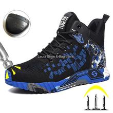 Fashion Safety Shoes For Men Work Sneaker Steel Toe Anti-sta