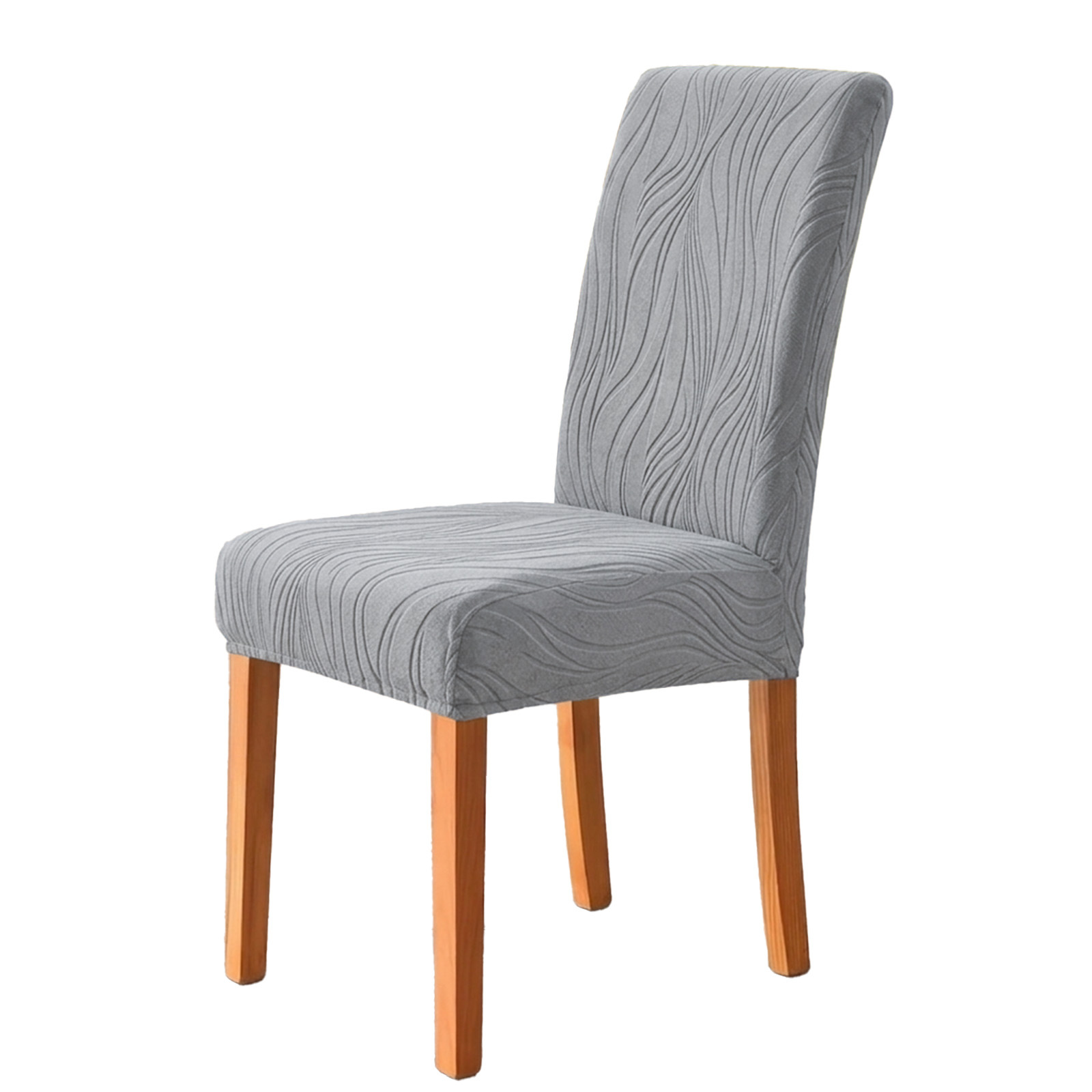 TEMU transfronterizo Jacquard Willow cubierta de silla elástica de color sólido para hoteles domésticos de estilo europeo y americano cubierta de silla aplicable