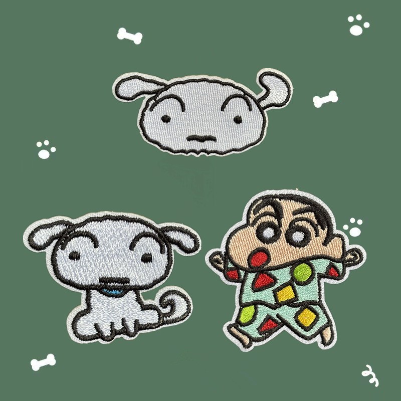 自己粘着漫画動物刺繍布ステッカー衣類ダウンジャケットバッグ装飾デカール修理補助パッチステッカー diy|undefined