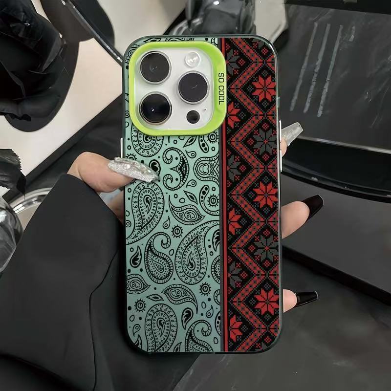 Totem personalizado transfronterizo para iPhone 16 funda para teléfono móvil Apple 15promax/14 anti-caída 13pro12 Europa y América