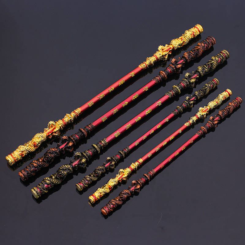 Journey to the West Sun Wukong Sun Wukong Ruyi gold hoop bar alloy model keychain zinc alloy ornaments 30cm