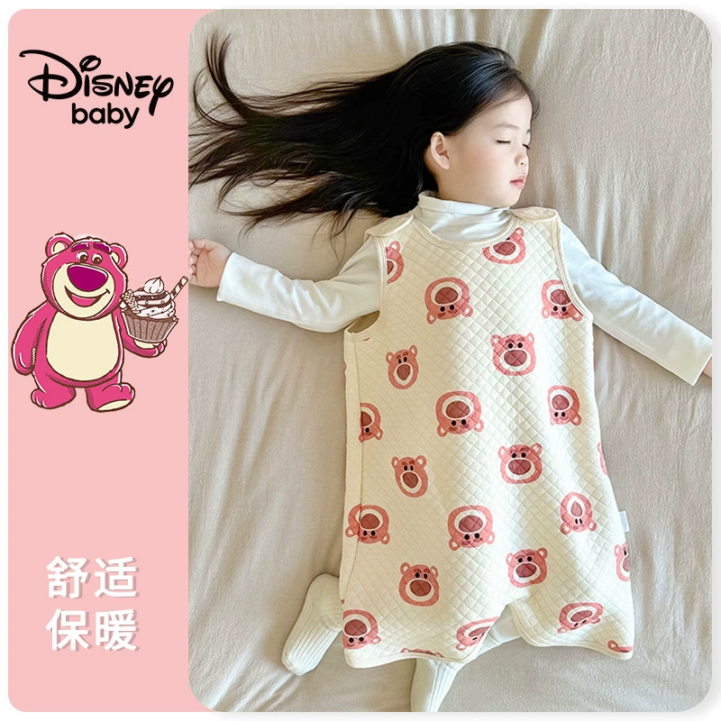 Детские пижамы Disney, детское стеганое одеяло с защитой от раздражения, весенняя, осенняя и зимняя одежда, цельное платье для сна для мальчиков на кнопках.