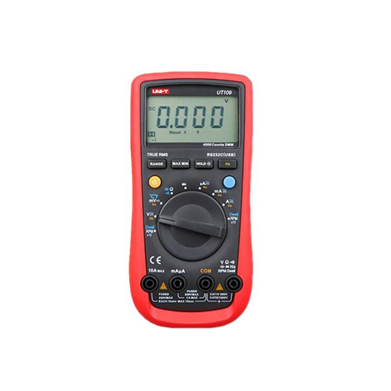 优利德 UNI-T 手持式汽车万用表高精度数显多功能表UT109