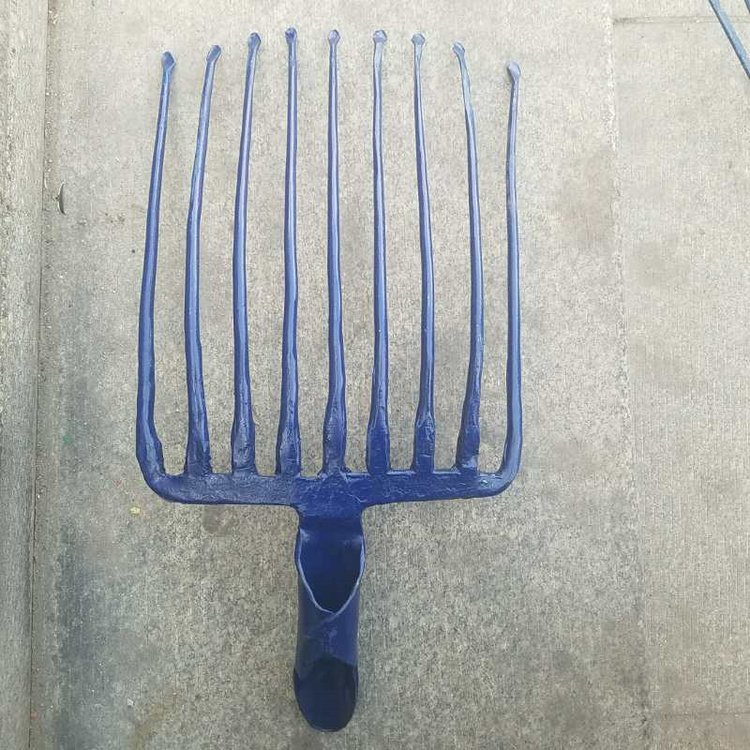 horquilla de acero forjada perforación horquilla de túnel horquilla de mantenimiento ferroviario horquilla de acero horquilla de nueve dientes horquilla de acero horquilla de ballast