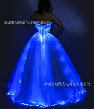 Внешняя торговля взрывной RGB светоизлучающая ткань волоконно-оптическая ткань светодиодная светоизлучающая ткань многофункциональная светоизлучающая ткань